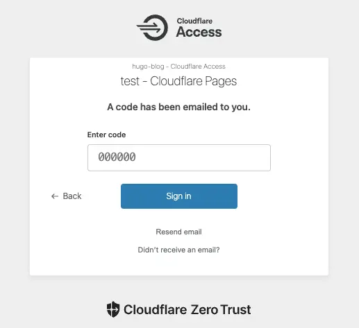 cloudflare-access-code-input