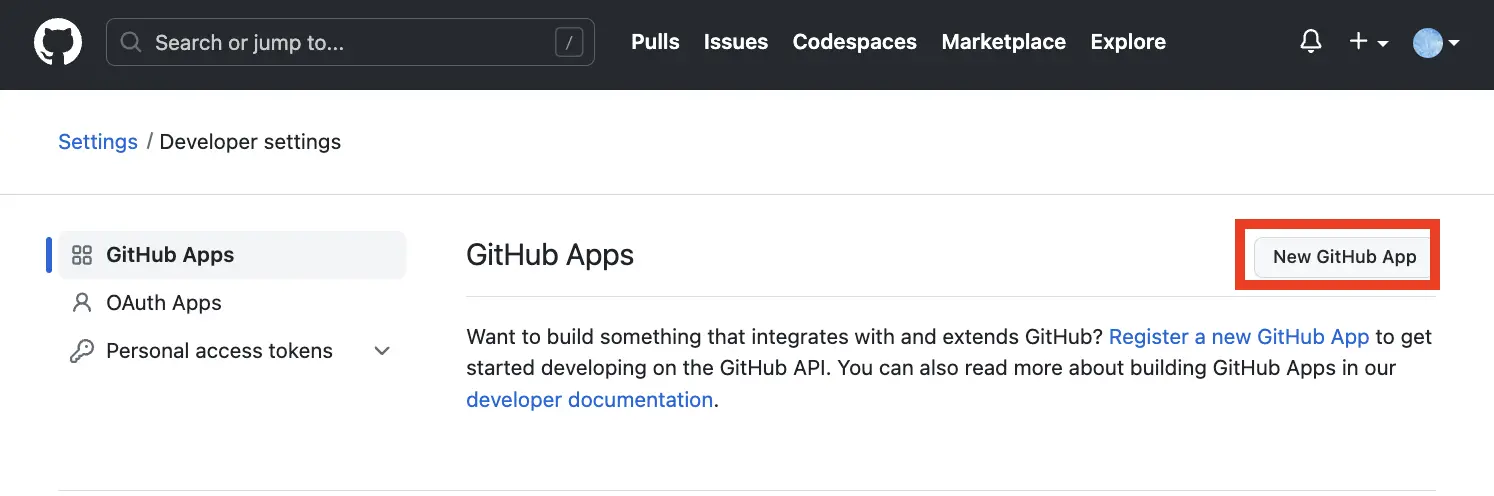 new-github-app