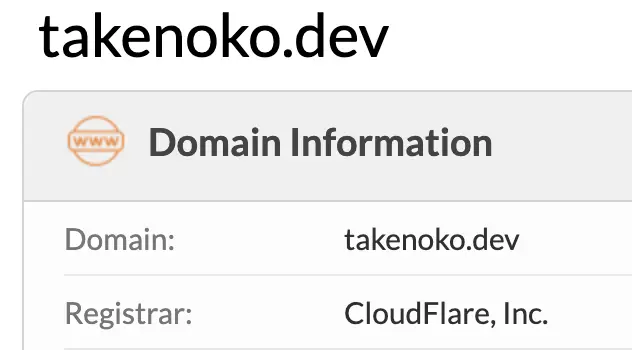 whois-takenoko-dev