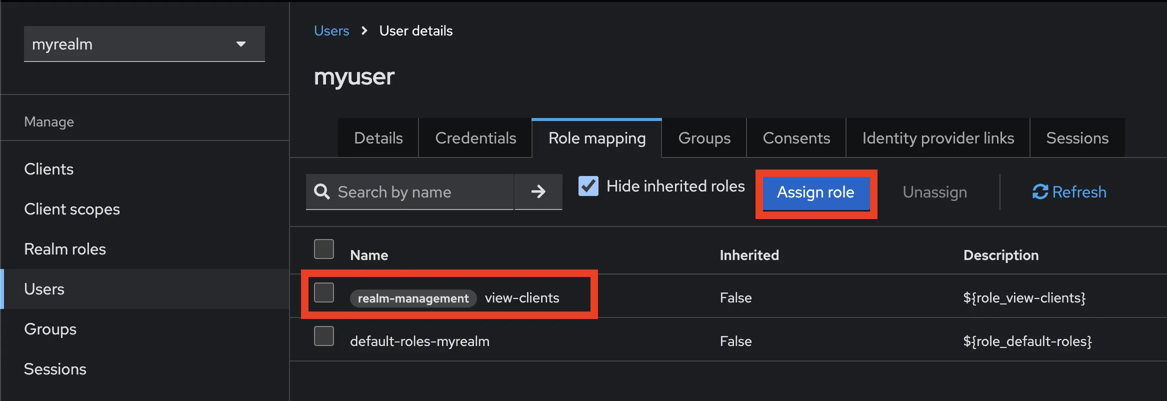 keycloak-myuser-role-mapping-assign-role